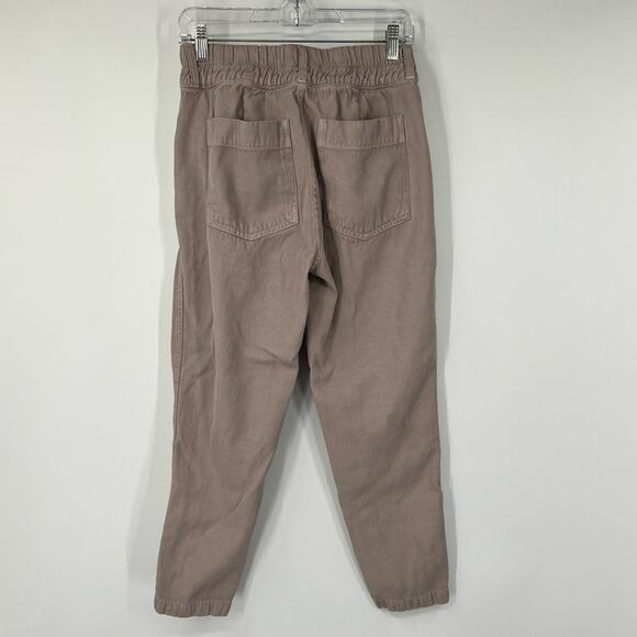 Amo High Rise Drapey Trouser Pants in Fawn - Picture 4 of 7